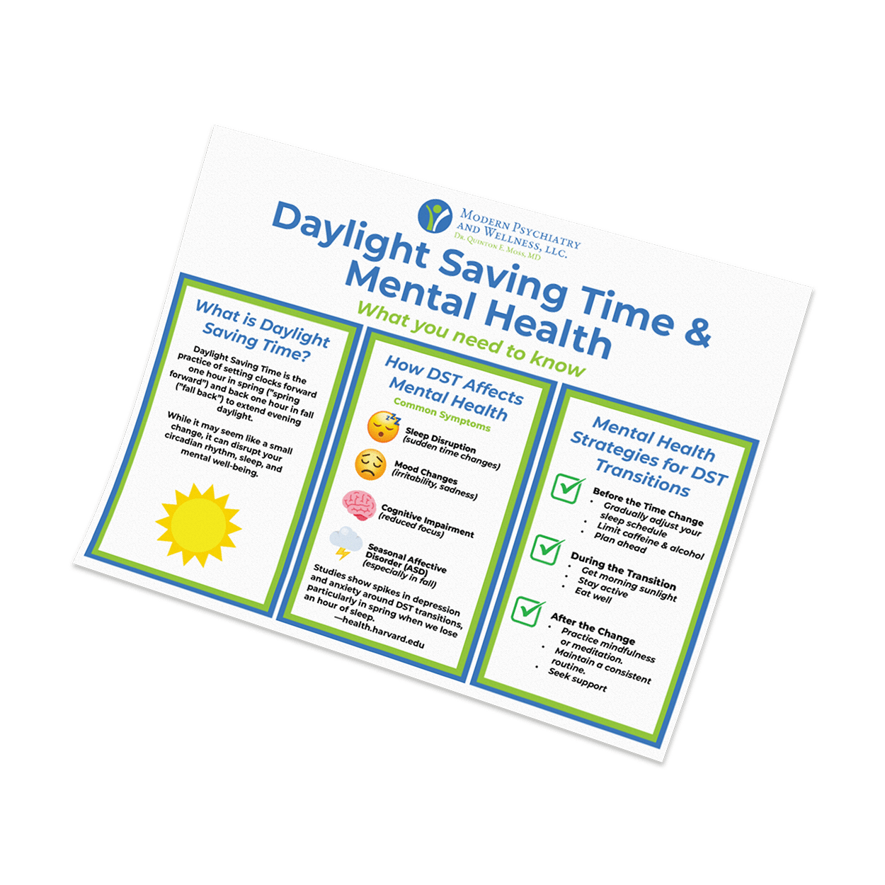 DaylightSavingsMentalHealthInfographic daylight savings and mental health infographic mock up