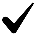 Solid black square used as a decorative spacer or placeholder.
